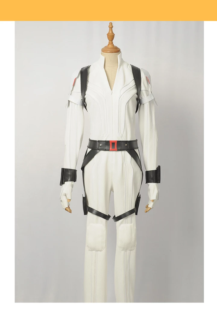 Cosrea Black Widow White Custom Textured Cosplay Costume