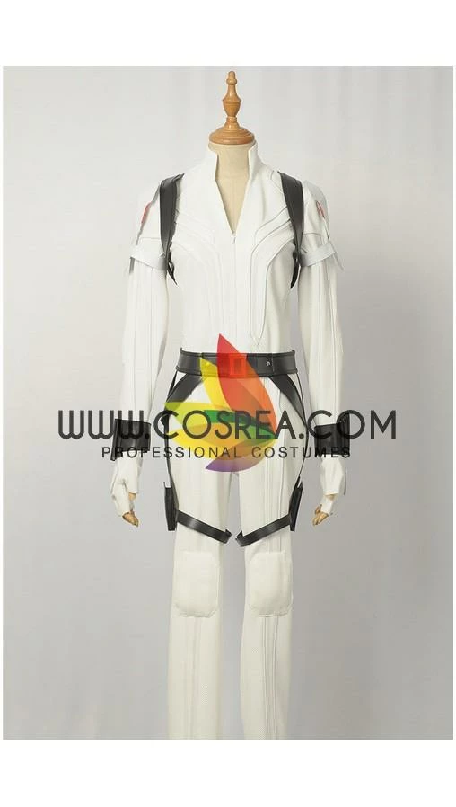 Cosrea Black Widow White Custom Textured Cosplay Costume
