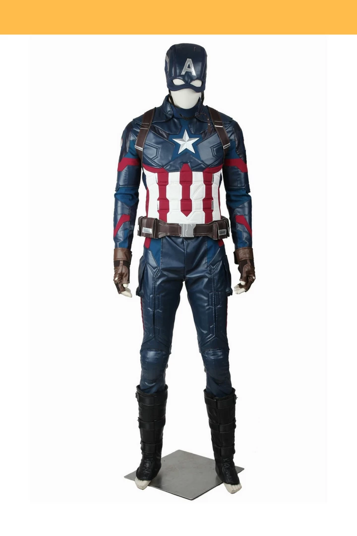 Cosrea Captain America Civil War PU Leather Cosplay Costume