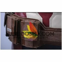 Cosrea Captain America Metallic Navy PU Leather Cosplay Costume