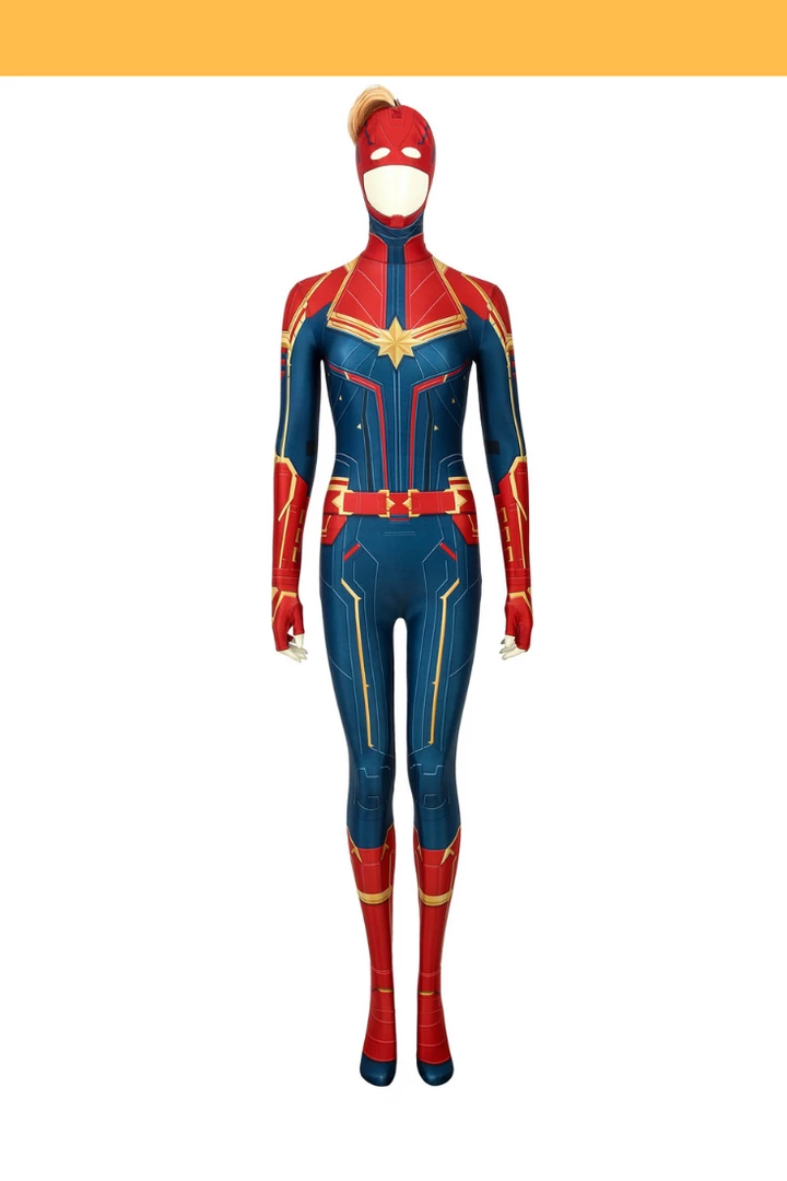 Cosrea Captain Marvel Digital Printed Cosplay Costume