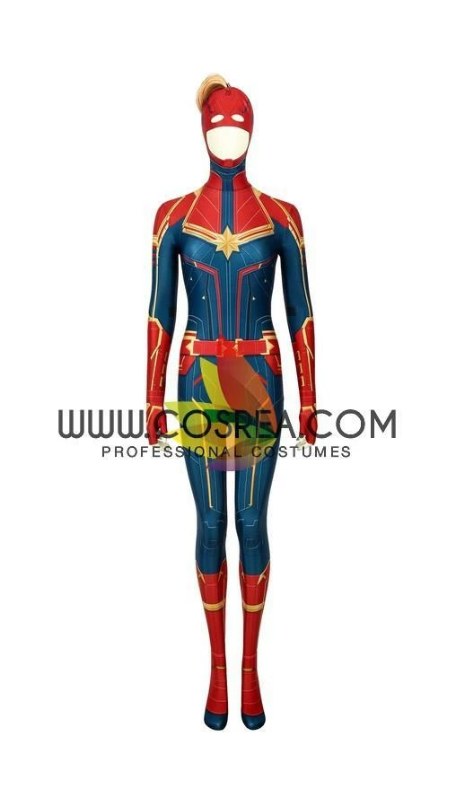 Cosrea Captain Marvel Digital Printed Cosplay Costume