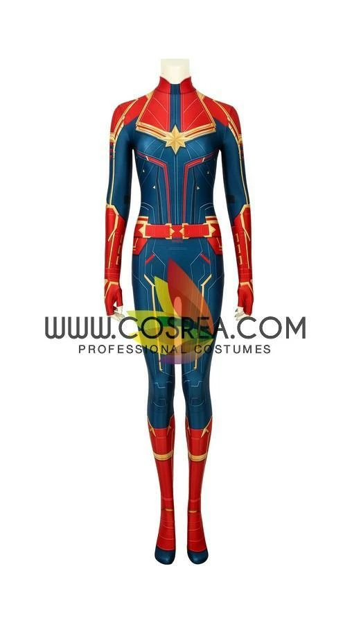 Cosrea Captain Marvel Digital Printed Cosplay Costume