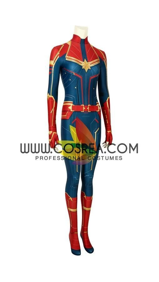 Cosrea Captain Marvel Digital Printed Cosplay Costume
