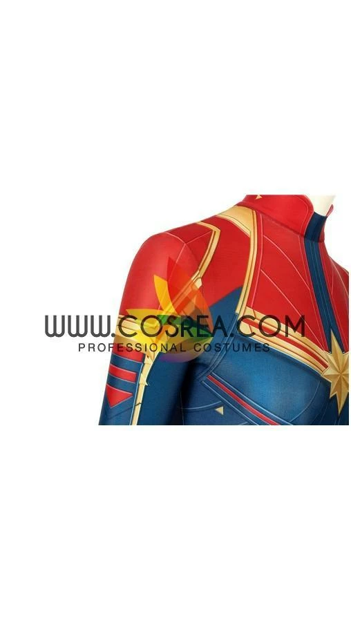 Cosrea Captain Marvel Digital Printed Cosplay Costume