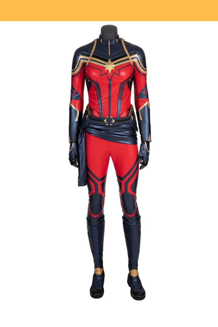 Cosrea Cosplay Costumes Captain Marvel Infinity War PU Leather Cosplay Costume