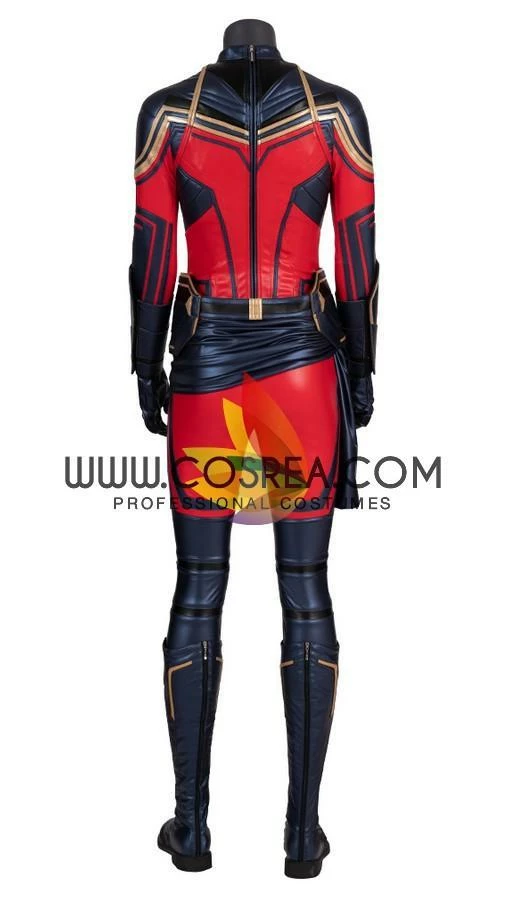 Cosrea Cosplay Costumes Captain Marvel Infinity War PU Leather Cosplay Costume