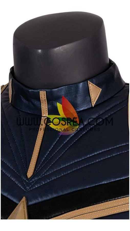 Cosrea Cosplay Costumes Captain Marvel Infinity War PU Leather Cosplay Costume