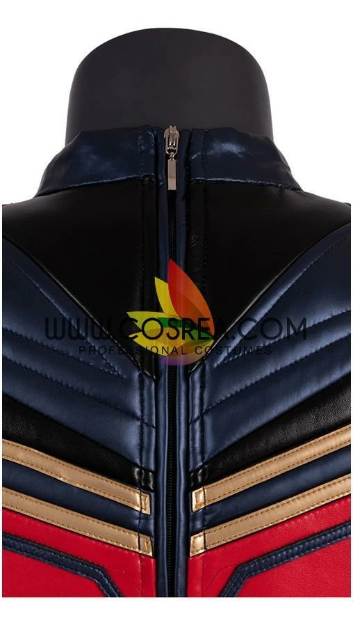 Cosrea Cosplay Costumes Captain Marvel Infinity War PU Leather Cosplay Costume