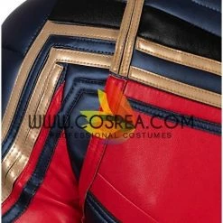 Cosrea Cosplay Costumes Captain Marvel Infinity War PU Leather Cosplay Costume