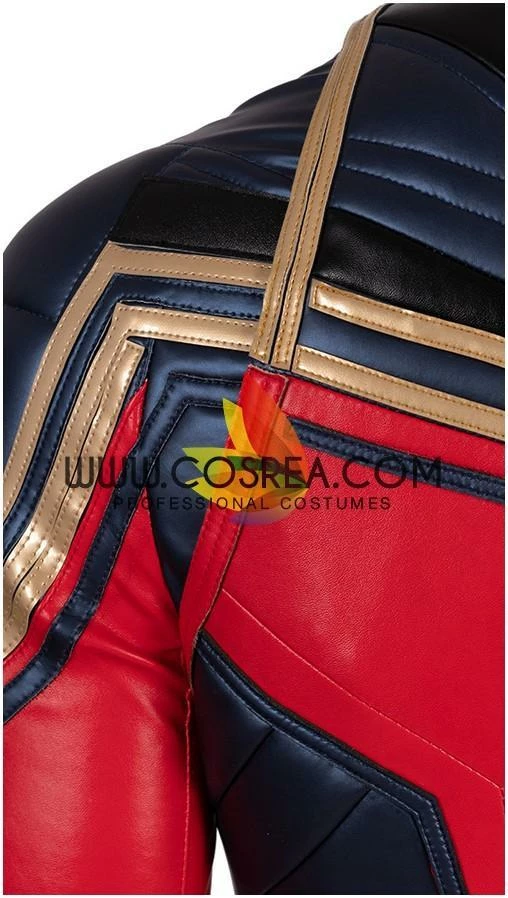 Cosrea Cosplay Costumes Captain Marvel Infinity War PU Leather Cosplay Costume