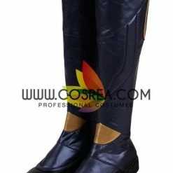 Cosrea Cosplay Costumes Captain Marvel Infinity War PU Leather Cosplay Costume