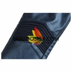 Cosrea Captain Marvel Metallic Blue PU Leather Cosplay Costume