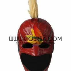 Cosrea Captain Marvel Metallic Blue PU Leather Cosplay Costume