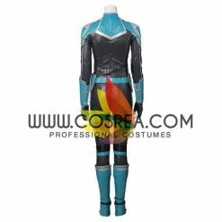 Cosrea Captain Marvel Star Force PU Leather Cosplay Costume Cosplay Costumes