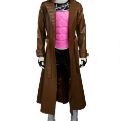 Cosrea Cosplay Costumes Gambit PU Leather Cosplay Costume