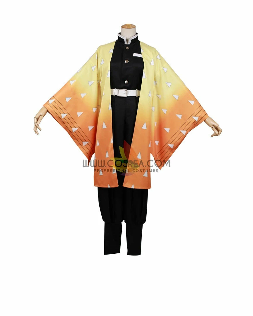 Cosrea Zenitsu Agatsuma Demon Slayer Cosplay Costume