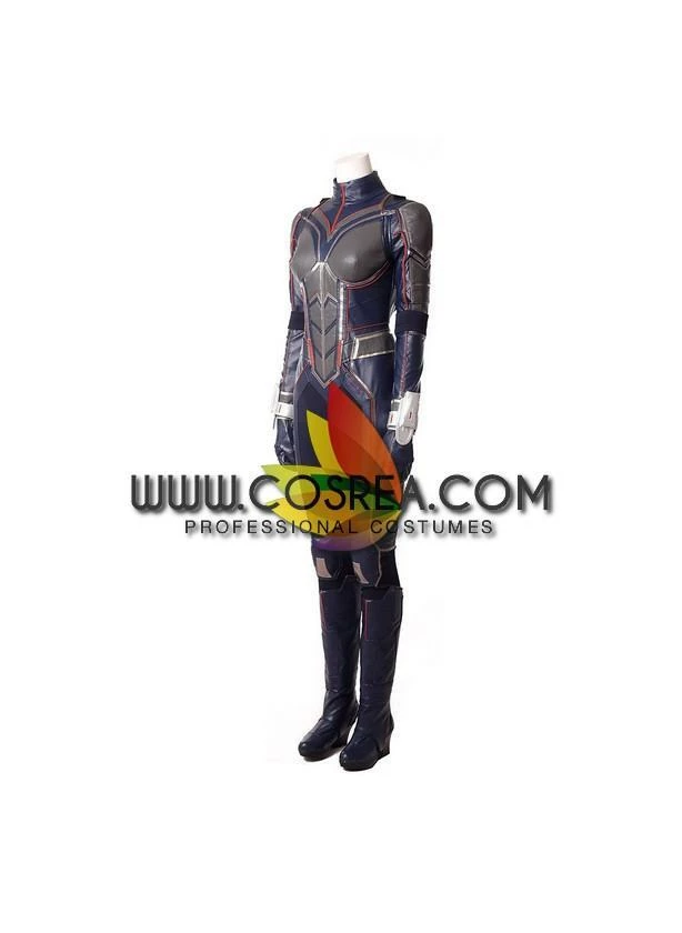 Cosrea Marvel Universe Wasp Movie Version PU Leather Cosplay Costume