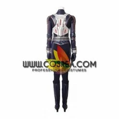 Cosrea Marvel Universe Wasp Movie Version PU Leather Cosplay Costume