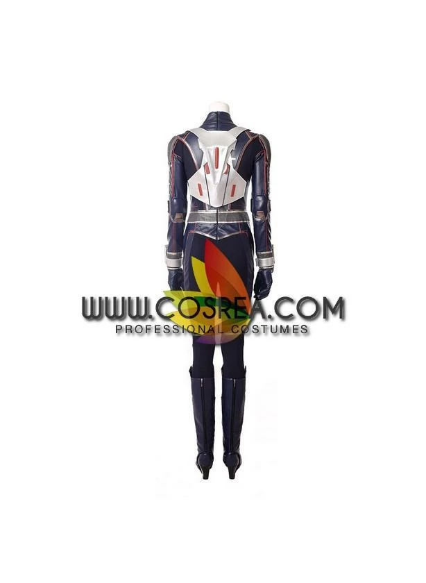 Cosrea Marvel Universe Wasp Movie Version PU Leather Cosplay Costume