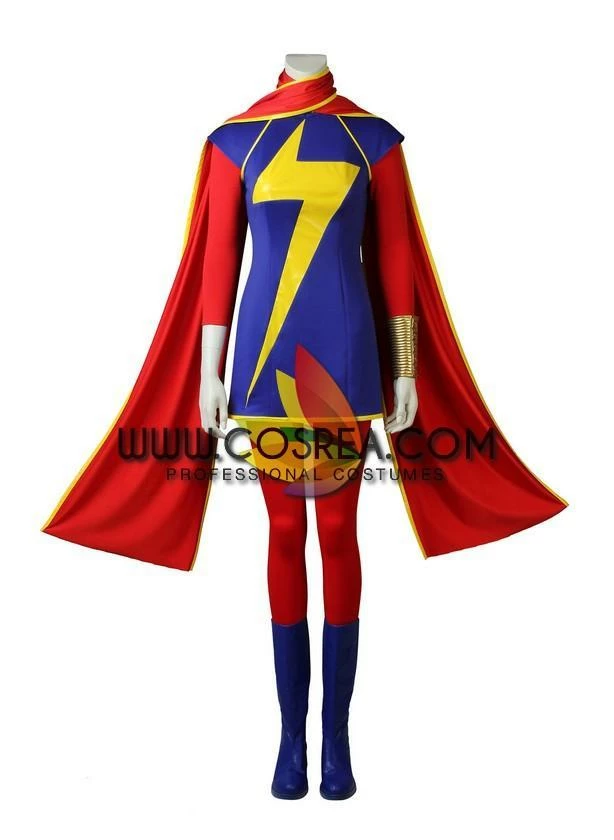 Cosrea Ms Marvel Kamala Khan Cosplay Costume