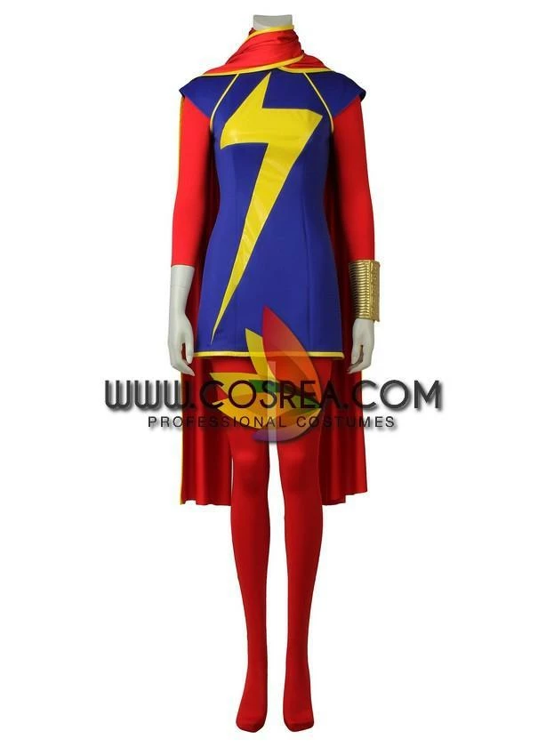Cosrea Ms Marvel Kamala Khan Cosplay Costume