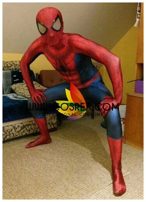 Cosrea Spiderman Gradient Digital Printed Cosplay Costume