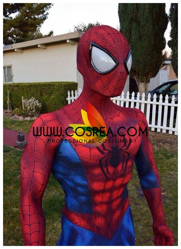 Cosrea Spiderman Gradient Digital Printed Cosplay Costume