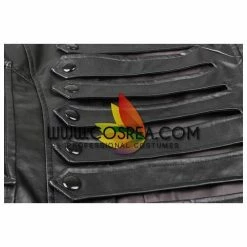 Cosrea Marvel Universe Winter Soldier PU Leather Cosplay Costume