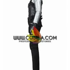 Cosrea Marvel Universe Winter Soldier PU Leather Cosplay Costume