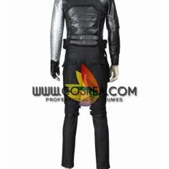 Cosrea Marvel Universe Winter Soldier PU Leather Cosplay Costume