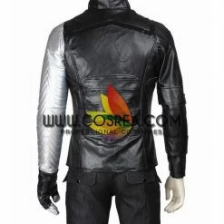 Cosrea Marvel Universe Winter Soldier PU Leather Cosplay Costume