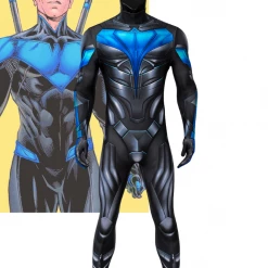 Cosrea Cosplay Costumes Nightwing Titans Digital Printed Cosplay Costume