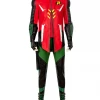 Cosrea DC Universe Robin Gotham Knights PU Leather Cosplay Costume
