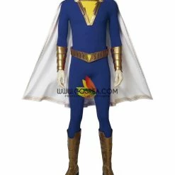 Cosrea Shazam Blue Version Cosplay Costume DC Universe