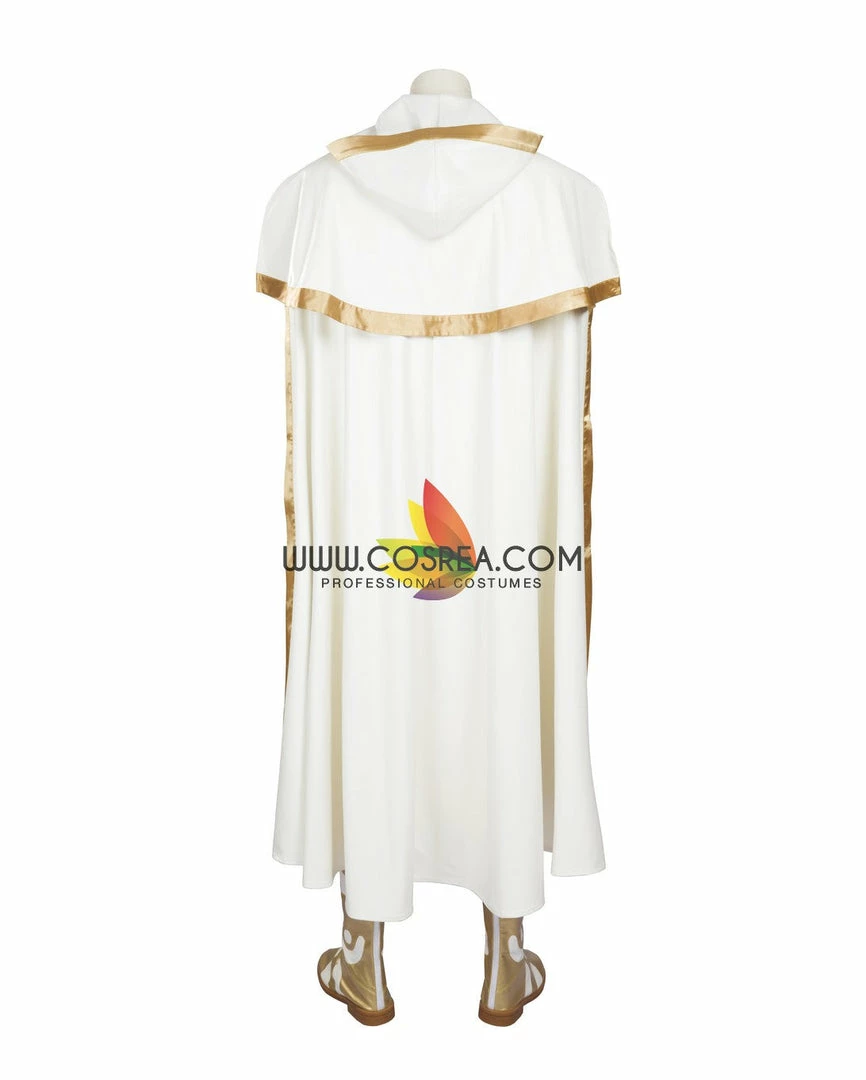 Cosrea Shazam Comic Appearance PU Leather Cosplay Costume
