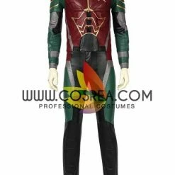 Cosrea Titan Robin Metallic PU Leather Cosplay Costume DC Universe