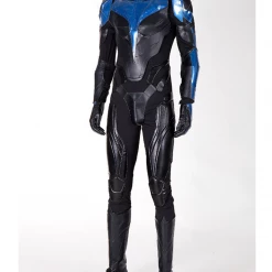 Cosrea Titans Nightwing PU Leather Cosplay Costume DC Universe