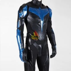 Cosrea Titans Nightwing PU Leather Cosplay Costume DC Universe