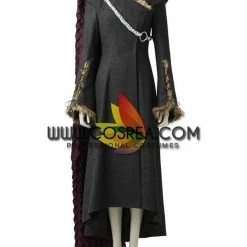 Cosrea Daenerys Charcoal Fur Trimmed Game Of Thrones Cosplay Costume