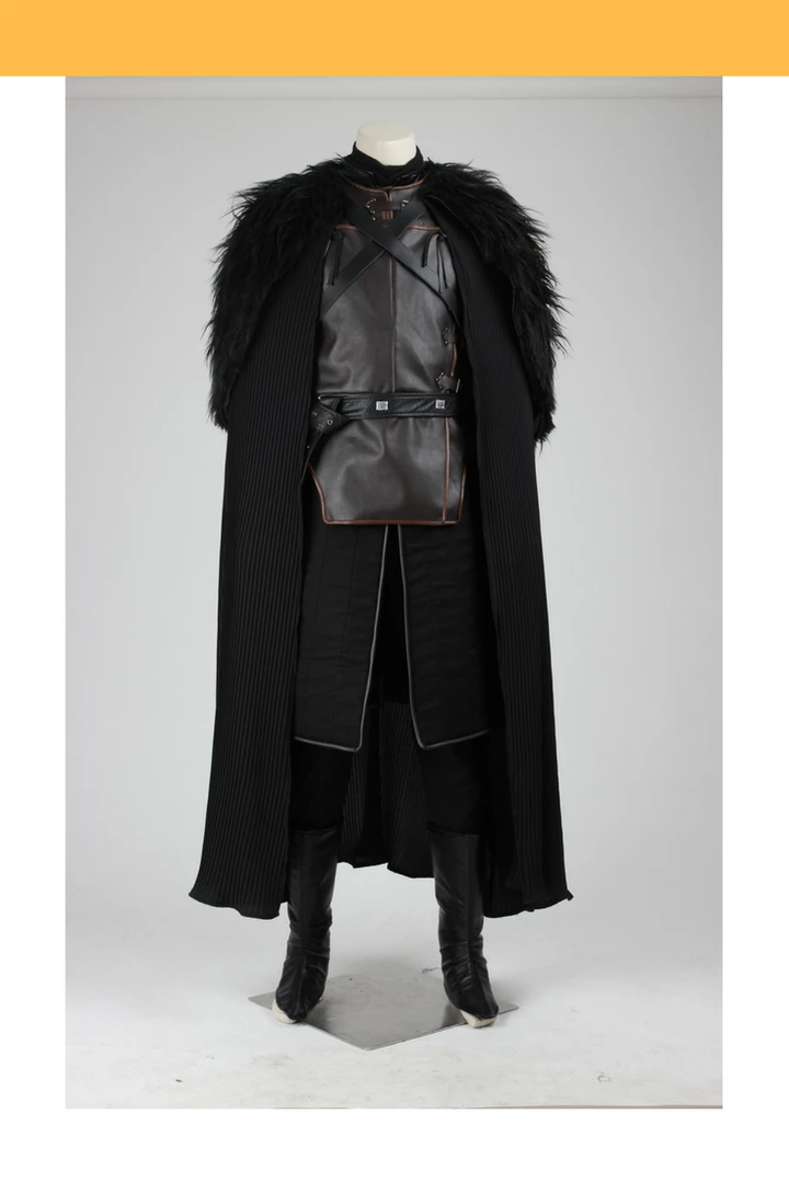 Cosrea Jon Snow Season 2 Night Watch Game Of Thrones PU Leather Cosplay Costume TV & Movies
