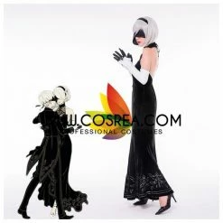 Cosrea NieR Automata 2B Evening Dress Cosplay Costume