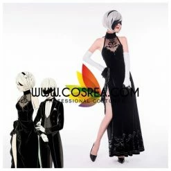 Cosrea NieR Automata 2B Evening Dress Cosplay Costume