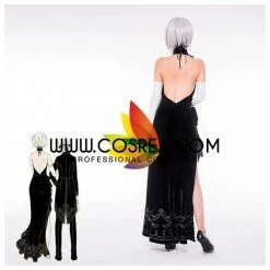 Cosrea NieR Automata 2B Evening Dress Cosplay Costume