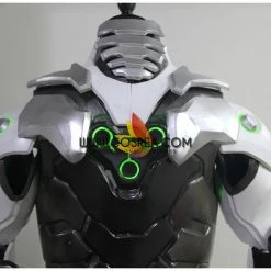 Cosrea Custom Armors & Costumes Overwatch Genji Gunmetal Silver With LED Armor Cosplay Costume