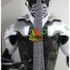 Cosrea Custom Armors & Costumes Overwatch Genji Gunmetal Silver With LED Armor Cosplay Costume