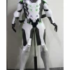 Cosrea Custom Armors & Costumes Overwatch Genji Gunmetal Silver With LED Armor Cosplay Costume