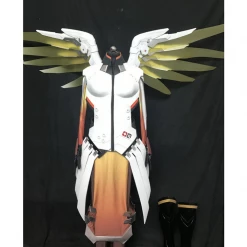 Cosrea Overwatch Mercy Classic Skin LED Cosplay Costume