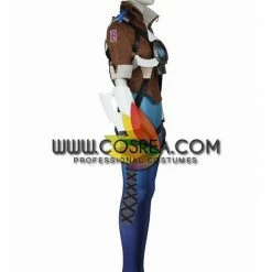 Cosrea Overwatch Tracer Gradient Blue Cosplay Costume
