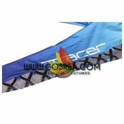 Cosrea Overwatch Tracer Gradient Blue Cosplay Costume